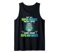 Not All Heroes Wear Capes Some Wear Caps and Mask Nurse Camiseta sin Mangas