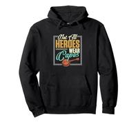 Not All Heroes Wear Capos Funny Banjo Músico Banjo Jugadores Sudadera con Capucha