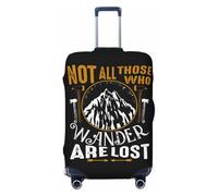 Not All Those Who Wander Are Lost 1 Fundas de equipaje de viaje, fundas protectoras elásticas para maletas de 18 a 32 pulgadas, Negro -, G