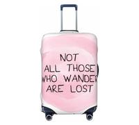 Not All Those Who Wander Are Lost Fundas de equipaje de viaje - Fundas protectoras elásticas para maletas de 18 a 32 pulgadas, Negro -, CH