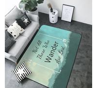 Not All Those Who Wander are Lost1 - Alfombra de área para decoración de sala de estar, alfombra antideslizante y lavable, alfombra de interior de 80 x 58 pulgadas para decoración de dormitorio y sala