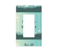 Not All Those Who Wander Are Lost1 - Cubiertas para placa de pared, 1 banda, placas de pared sin tornillos, tamaño estándar de 4.6 x 2.8 pulgadas, cubierta decorativa para interruptor de luz, cubierta