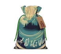Not All Who Wander Are Lost 1 - Bolsas de regalo con cordón de Navidad con cordón, bolsa festiva, Navidad, fiesta de cumpleaños, embalaje de regalo