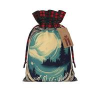 Not All Who Wander Are Lost 1 - Bolsas de regalo de Navidad con cordón para envolver Navidad, embalaje festivo, bolsas de regalo