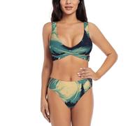 Not All Who Wander are Lost 1 - Conjunto de bikini de moda para mujer, secado rápido, suave, playa, piscina, verano, vacaciones, actividades acuáticas, Negro -, XXL