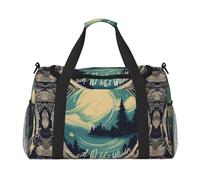 Not All Who Wander Are Lost 1 - Equipaje de mano para mujeres y hombres, bolsa cruzada de fin de semana para yoga, viajes, imprescindible, Negro -, Talla única