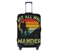 Not All Who Wander Are Lost 1 funda de equipaje de viaje, fundas elásticas para maleta, protector para equipaje de 18 a 32 pulgadas, Black, M