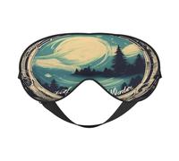 Not All Who Wander are Lost 1 - Máscara de ojos de doble cara impresa, máscara de ojos para dormir para hombres y mujeres, suave y cómoda para viajar