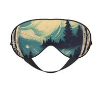 Not All Who Wander are Lost 1 - Máscara de ojos transpirable para viajes al aire libre, camping, meditación, yoga
