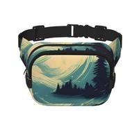 Not All Who Wander are Lost 1 - Riñonera cuadrada de doble capa con estampado para hombres y mujeres, uso diario, deportes al aire libre, correr, viajes