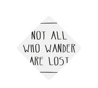 Not All Who Wander Are Lost - Ambientador para coche, 10 hojas perfumadas para colgar