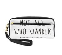 Not All Who Wander are Lost - Bolsa de maquillaje para mujer, impermeable, para artículos de tocador, escuela, oficina, viajes, uso diario