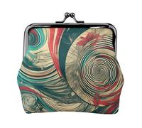 Not All Who Wander are Lost - Cartera de piel portátil con cierre de beso para mujer