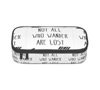 Not All Who Wander Are Lost - Estuche para lápices de gran capacidad, multiuso, con cremallera