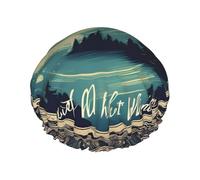 Not All Who Wander Are Lost - Gorro de ducha reutilizable para mujer, doble capa impermeable, esencial para el tratamiento del cabello