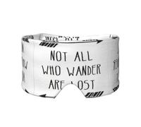 Not All Who Wander are Lost - Orejeras para dormir con estampado - Diadema transpirable ajustable para yoga, viajes, mantiene el calor y sombreado