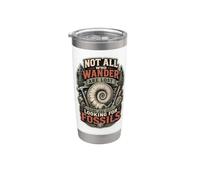 Not All Who Wander Are Lost Some Just Looking For Fossils Vaso térmico de acero inoxidable de doble pared