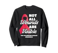 Not All Wounds Are Visible VWD Awareness Sudadera