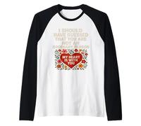 Not an Ordinary Love Bold Heart Statement - Camiseta de regalo. Camiseta Manga Raglan