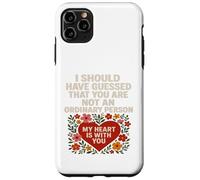 Not an Ordinary Love Bold Heart Statement - Camiseta de regalo. Carcasa para iPhone 11 Pro Max