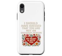 Not an Ordinary Love Bold Heart Statement - Camiseta de regalo. Carcasa para iPhone XR
