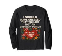 Not an Ordinary Love Bold Heart Statement - Camiseta de regalo. Manga Larga