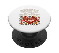 Not an Ordinary Love Bold Heart Statement - Camiseta de regalo. PopSockets PopGrip Adhesivo