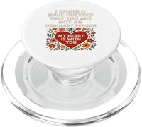 Not an Ordinary Love Bold Heart Statement - Camiseta de regalo. PopSockets PopGrip para MagSafe