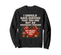 Not an Ordinary Love Bold Heart Statement - Camiseta de regalo. Sudadera