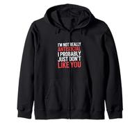 Not Antisocial Just Don't Like You ------- Sudadera con Capucha