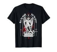 Not by Might But by Grace Christian Archangel Versículo de la Biblia Camiseta