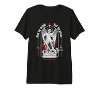 Not by Might But by Grace Christian Archangel Versículo de la Biblia Camiseta Premium