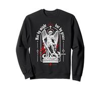 Not by Might But by Grace Christian Archangel Versículo de la Biblia Sudadera