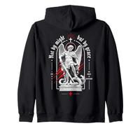 Not by Might But by Grace Christian Archangel Versículo de la Biblia Sudadera con Capucha