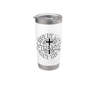 Not By My Strength But His Vaso térmico de acero inoxidable de doble pared