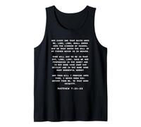 Not Every One That Saith Lord, Lord Shall... Matthew 7:21-23 Camiseta sin Mangas