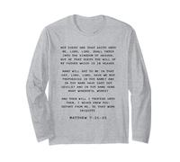 Not Every One That Saith Lord, Lord Shall... Matthew 7:21-23 Manga Larga