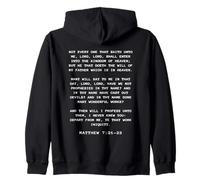 Not Every One That Saith Lord, Lord Shall... Matthew 7:21-23 Sudadera con Capucha