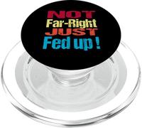 Not Far Right Just Fed Up - Political Britain Satire Fun PopSockets PopGrip para MagSafe