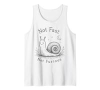 Not Fast Not Furious Funny Snail Camiseta sin Mangas