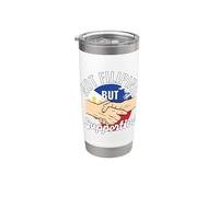 Not Filipino But Supportive Country Traveler Filipinas Vaso térmico de acero inoxidable de doble pared