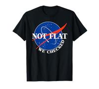 Not Flat We Checked Camiseta