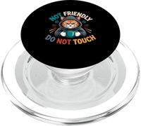 Not Friendly Do No Touch Angry Cat Sudadera con Capucha Animal PopSockets PopGrip para MagSafe