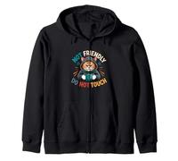 Not Friendly Do No Touch Angry Cat Sudadera con Capucha Animal Sudadera con Capucha