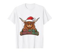 Not in The Christmas Moo-d Vaca Highland Camiseta gráfica económica