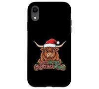 Not in The Christmas Moo-d Vaca Highland Carcasa para iPhone XR