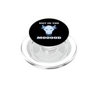 Not In The Mood Funny Cow Farmer Dairy Rancher Angry Bull PopSockets PopGrip para MagSafe