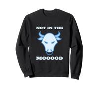 Not In The Mood Funny Cow Farmer Dairy Rancher Angry Bull Sudadera