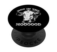 Not In The Mood T-Shirt Funny Cow PopSockets PopGrip Adhesivo