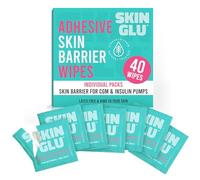 Not Just a Patch Pegamento para la piel, toallitas de barrera de parche pre-CGM, toallitas hipoalergénicas sin látex para piel sensible, paquete de 40 toallitas